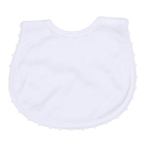 Baby Joy Bib with WH Crochet Trim: One Size