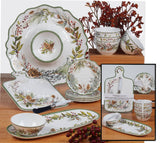 Winters Forest Melm Oval Tray w/Dip Bowl