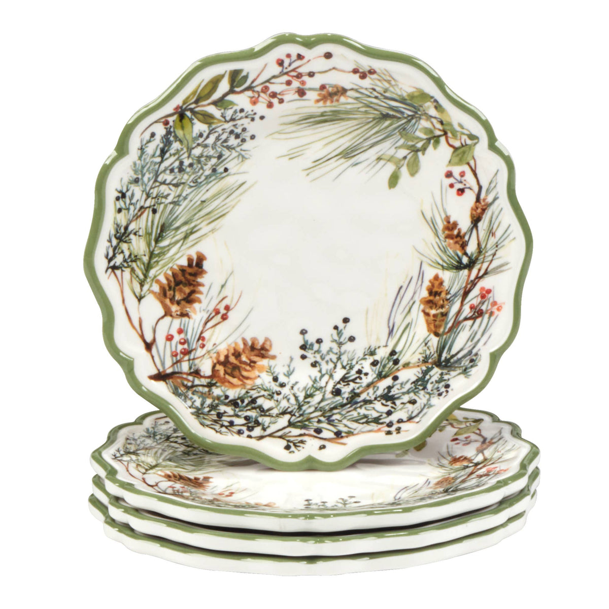Winters Forest Canape Plate Gift Set