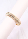 Danny Ribbed Stretch Bracelet GOLD: Default