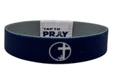 Tap To Pray™ Wristbands - Navy & Grey: X-Large