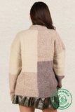 OS Color Block Cozy Knit Sweater