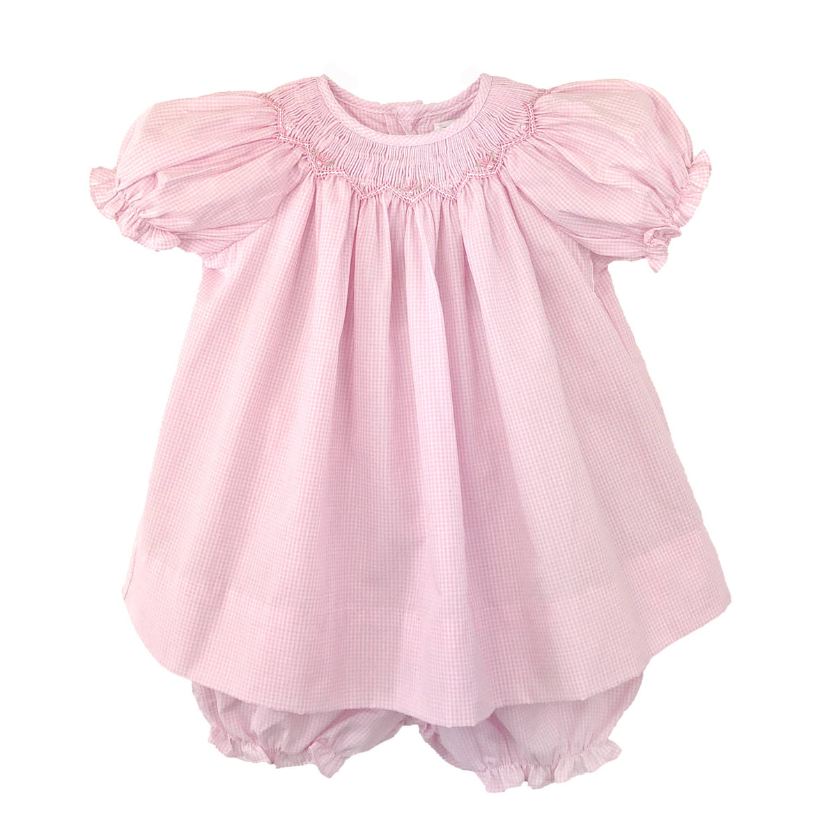 NB Bishop Zig-Zag Smocked Dress