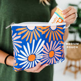 Cutie Pouch (Multi-purpose Pouch): Navy Stripe / Large