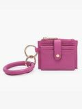 Sammie Mini Snap Wallet w/ Ring: Light Pink