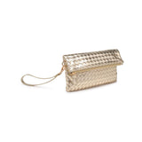 Aria Woven Wristlet Clutch