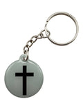 Tap To Pray™ - Prayer Tag Keychains: White + Cross