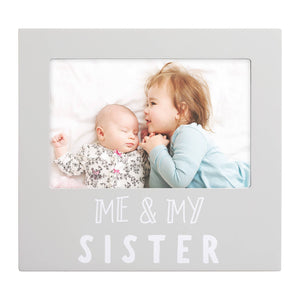 Me and My Sister Sentiment Frame, Gray