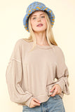 VJ Two Tone Oversized Top