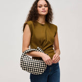 Lizbeth Woven Knot Clutch: Natural