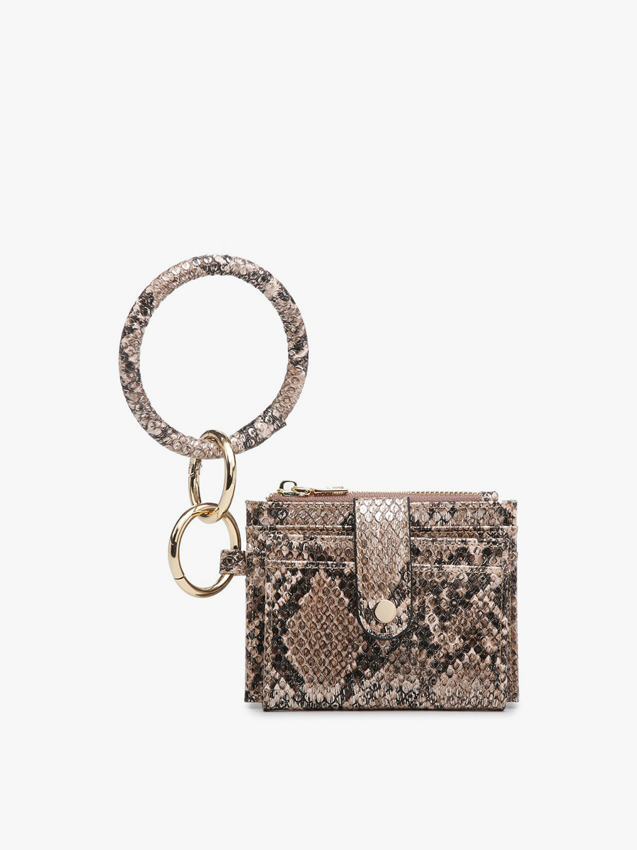 Sammie Mini Snap Wallet w/ Ring: Lt. Gold