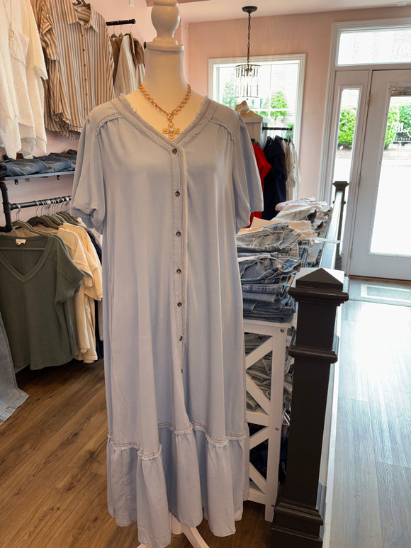 ES Soft Denim Maxi Dress