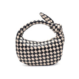 Lizbeth Woven Knot Clutch: Natural
