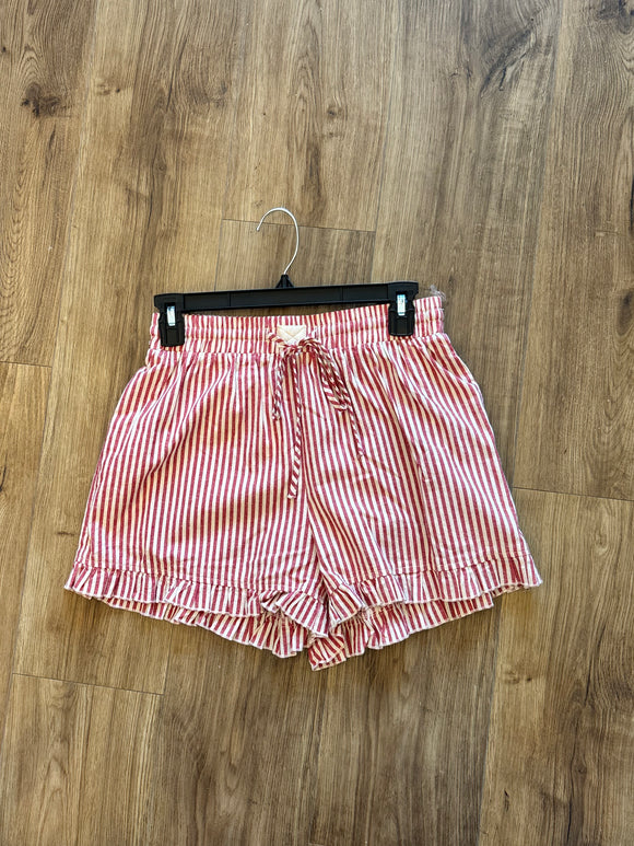 II Red Striped Shorts
