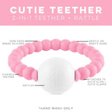 Cutie Teether (Handheld Rattle): Slate