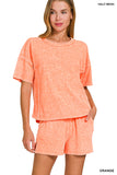 WASHED SHORTS SET