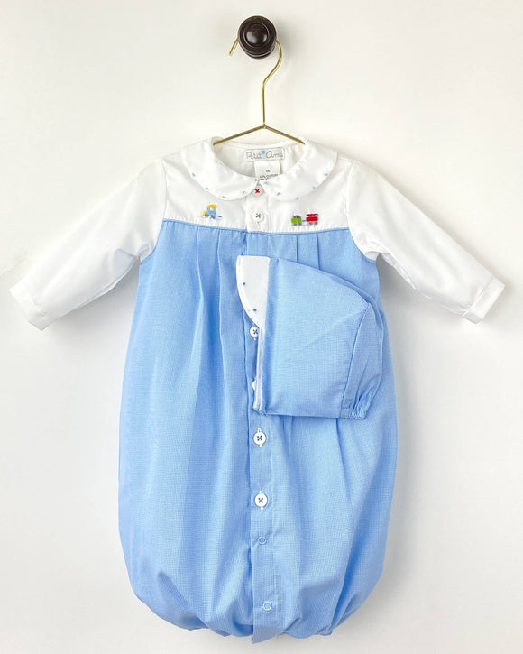 Train Embroidered Convertible Bag: 6 Month
