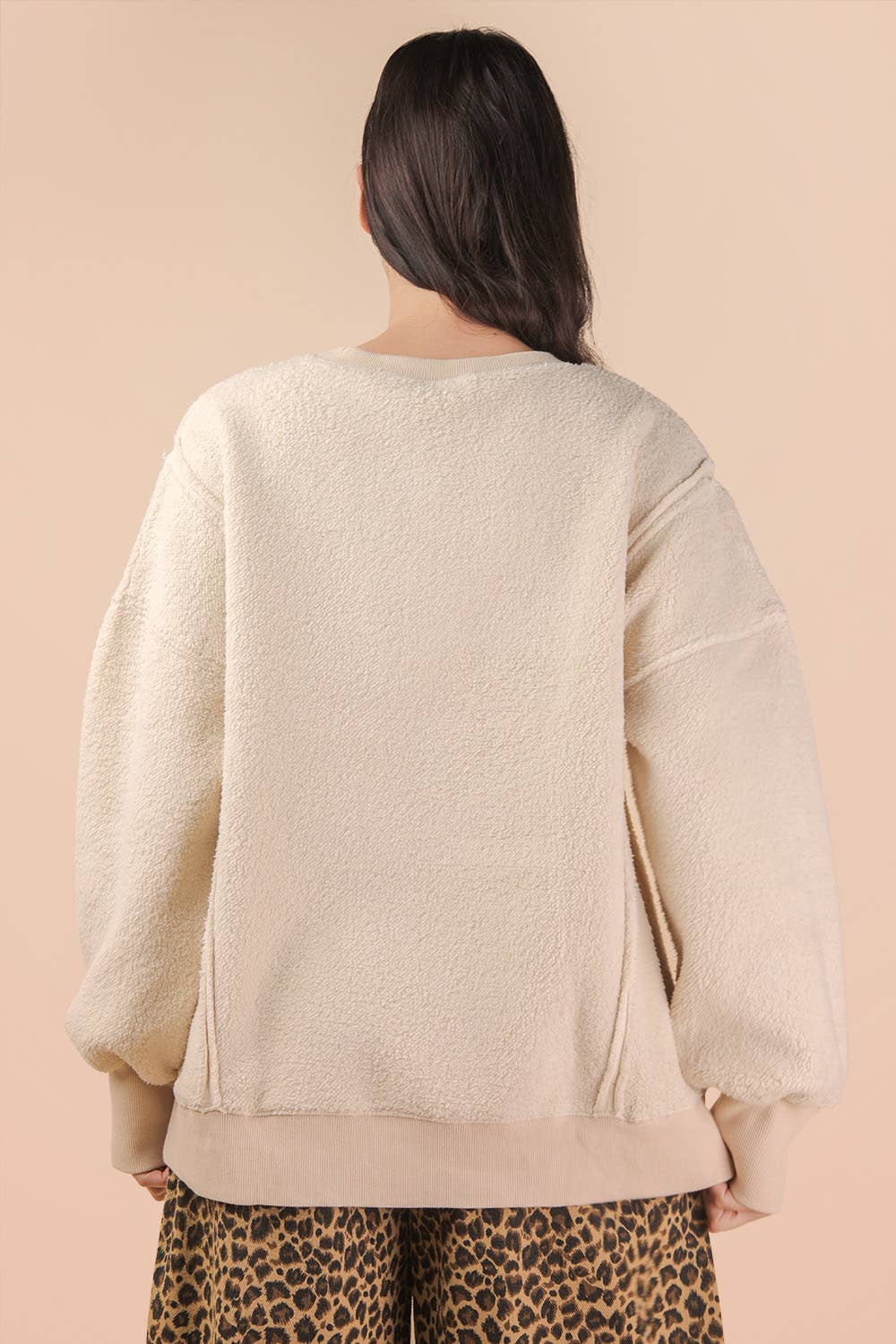 Oversized Fleece Top: