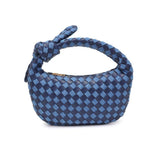 Lizbeth Woven Knot Clutch: Natural