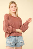 VJ Two Tone Oversized Top