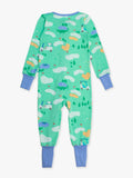 Baby Boys Fairway Golf Bamboo Viscose Convertible One Piece Pajamas: Green / 0-3m