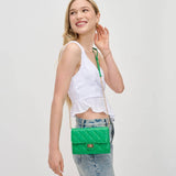 Winona Quilted Crossbody Black