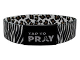 Tap To Pray™ Wristbands - Safari Zebra: X-Large