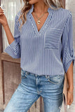 Nine Blue Striped Blouse