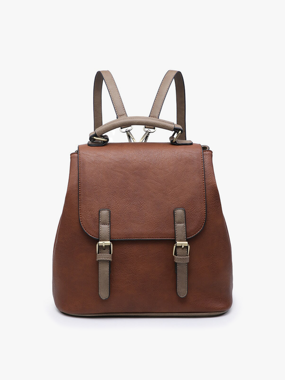 Brown Convertible Backpack