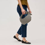Lizbeth Woven Knot Clutch: Natural