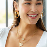 The Perfect Hoop Earrings: Gold / 1.2"