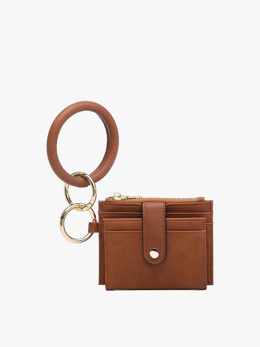 Sammie Mini Snap Wallet w/ Ring: Rhubarb Purple