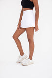 White A-Line Active Tennis Skort