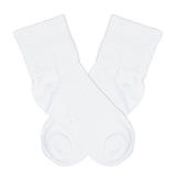 White Fold Over Socks: Newborn
