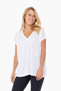 Modal Blend Relaxed V-Neck