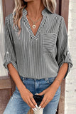 Nine Blue Striped Blouse