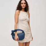 Lizbeth Woven Knot Clutch: Natural