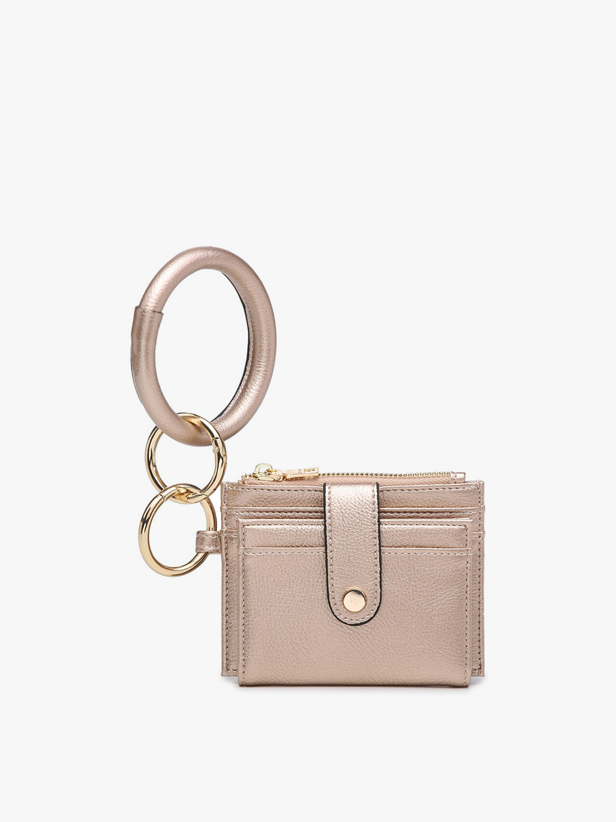 Sammie Mini Snap Wallet w/ Ring: Rhubarb Purple