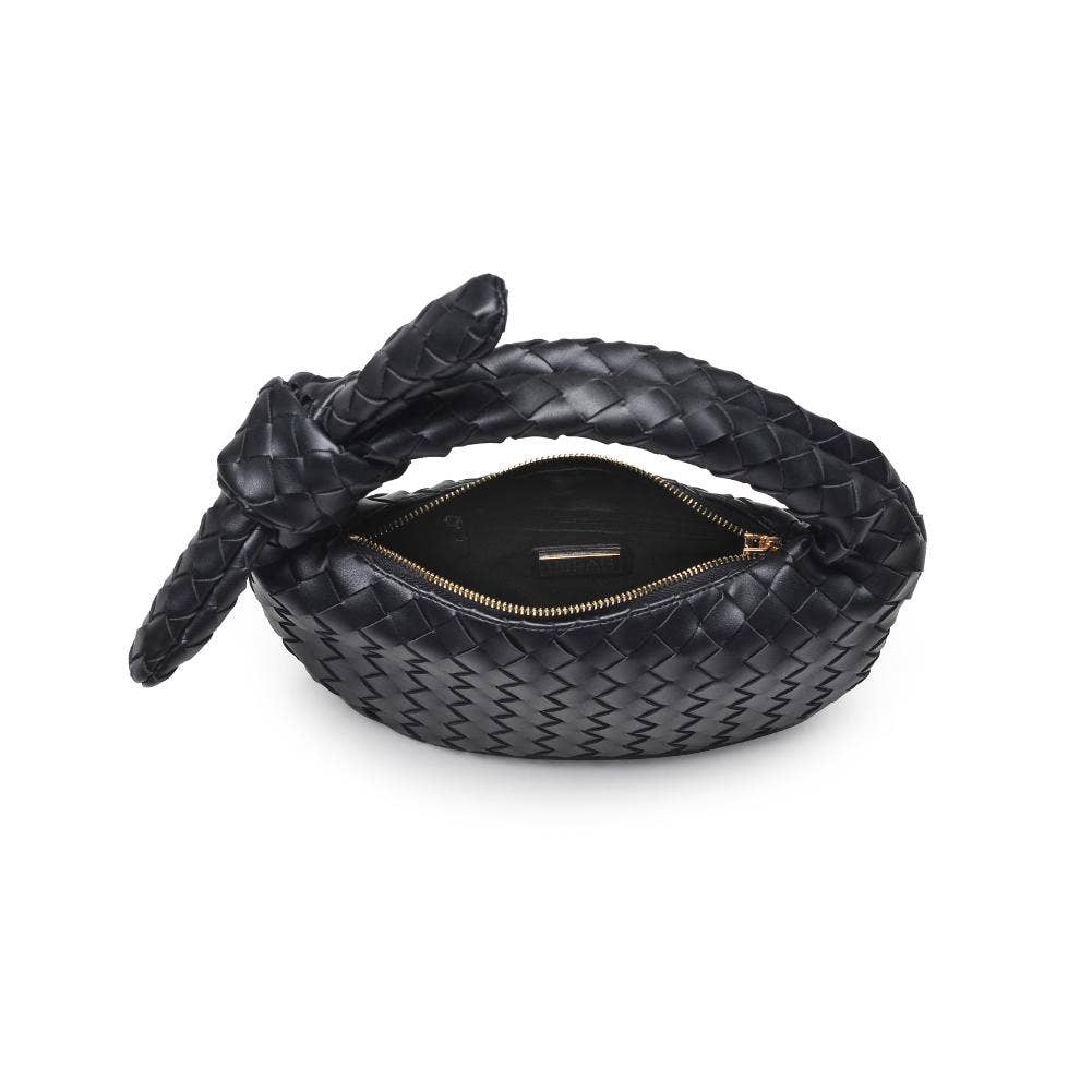 Lizbeth Woven Knot Clutch: Natural