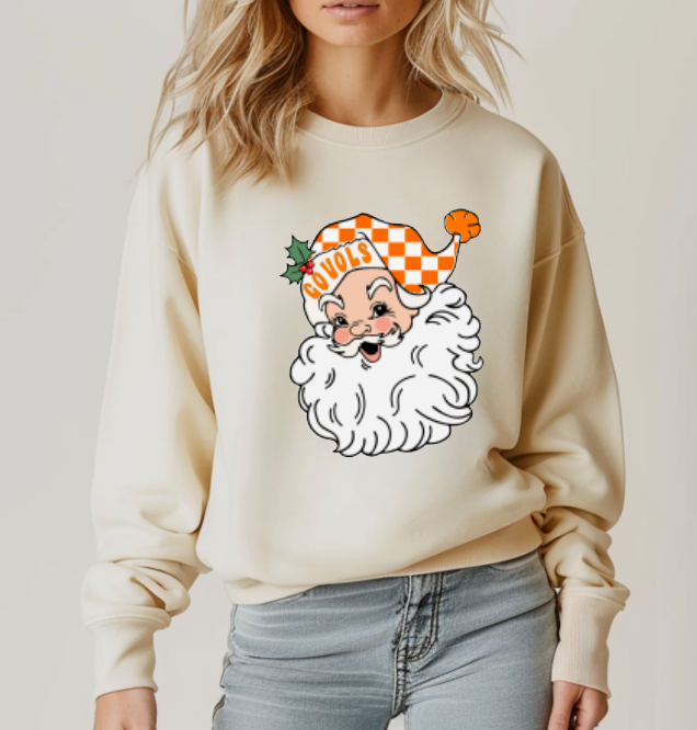 Checker Santa Vols Sweatshirt L