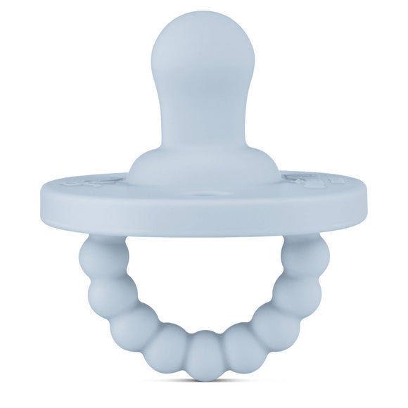 Cutie PAT Flat (0m+) Pacifier + Teether: Blue