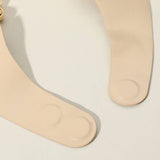 Chunky Acrylic Bead Layered Faux Leather Magnetic Necklace: TQ