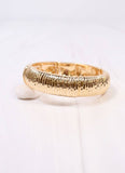 Danny Ribbed Stretch Bracelet GOLD: Default