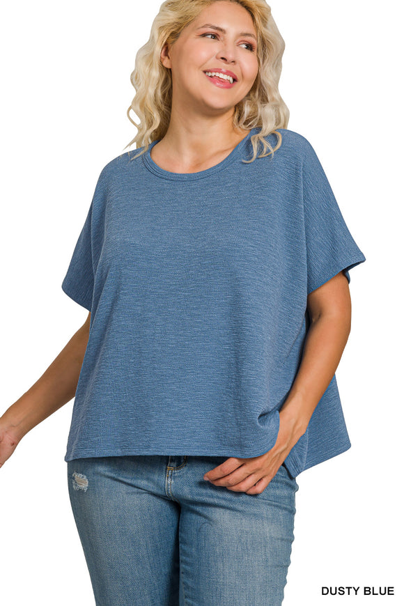 SLUB OVERSIZED TEE