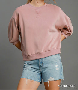 Pink Cupro Crewneck