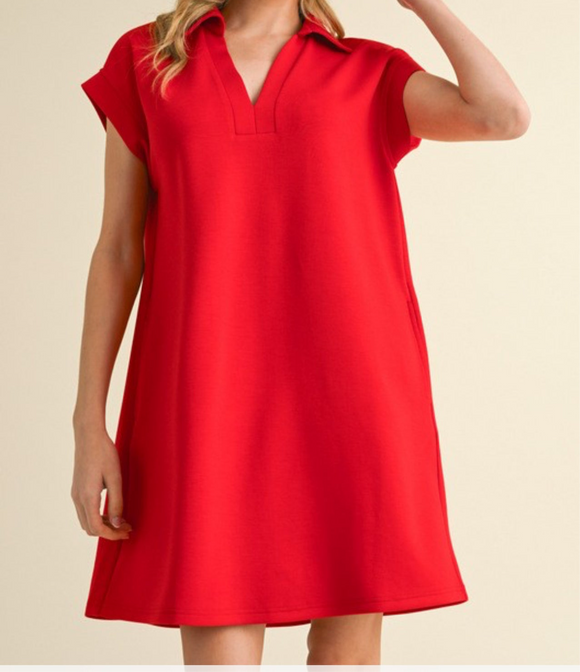 JD Red Knit dress