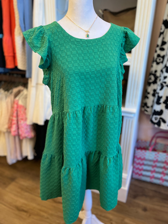 UG Green Textured Dress