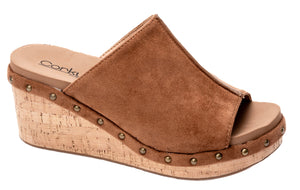 Corkys Hissy Fit Tobacco Suede