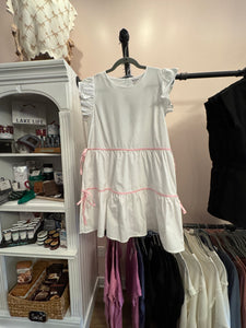 White Dress W/ Pink Bows
