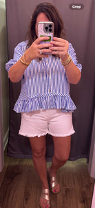 JB Tummy Control Fray Shorts